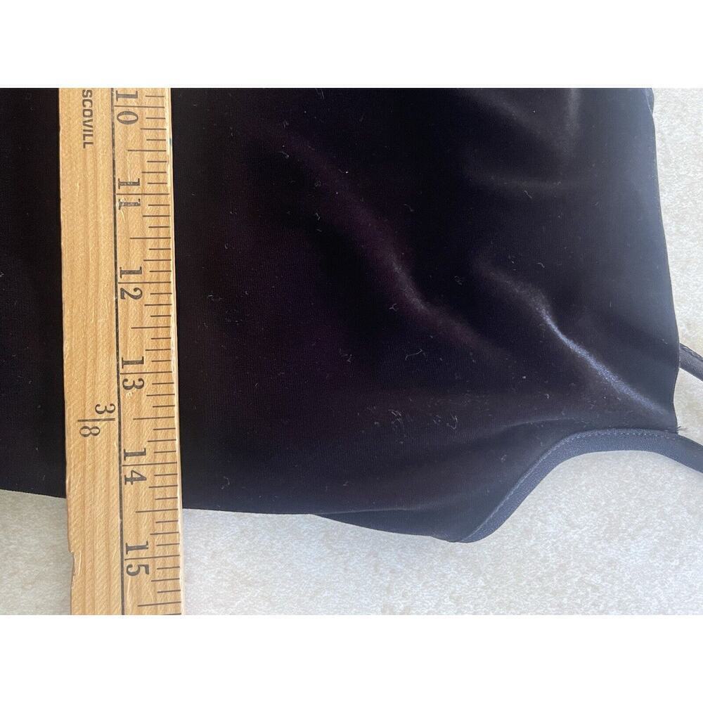 Banana Republic Womens Black Size 2 Velour Sleeveless Jumpsuit Pockets Cropped - Picture 7 of 12
